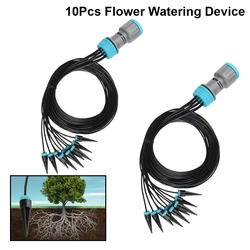 Kit de riego automático por goteo para plantas y flores