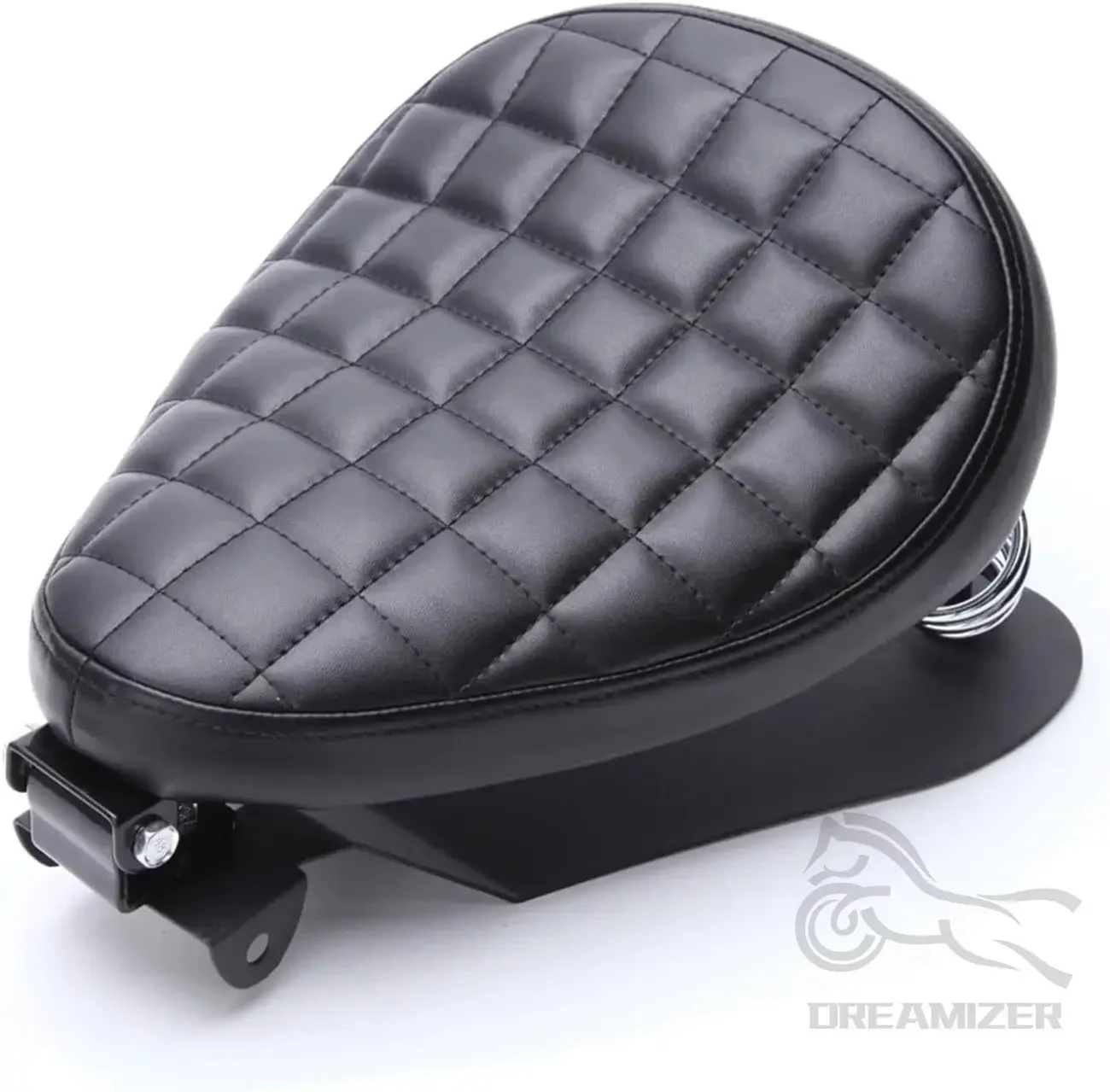 Soporte asiento con muelle para moto bobber chopper Harley Honda - imagen 4