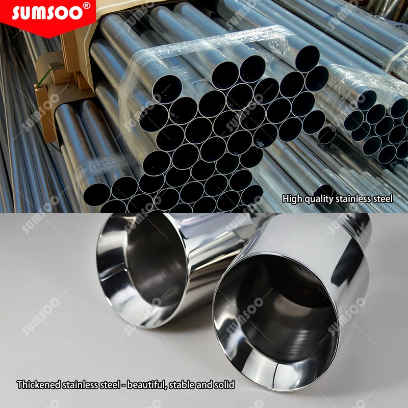 Sistema escape SUMSOO acero inoxidable – Punta silenciador universal - imagen 4
