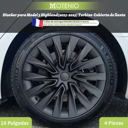 Tapacubos estilo turbina Tesla Model 3 Highland 18 pulgadas