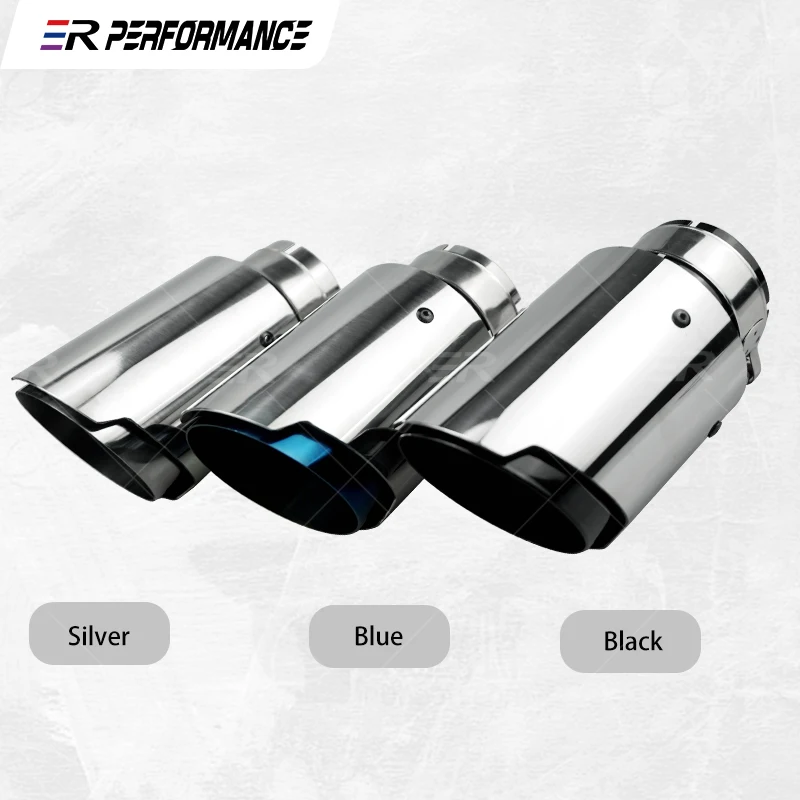 Punta de Escape Inoxidable 89mm Universal – Boquilla Silenciador Coche Modificado - imagen 4