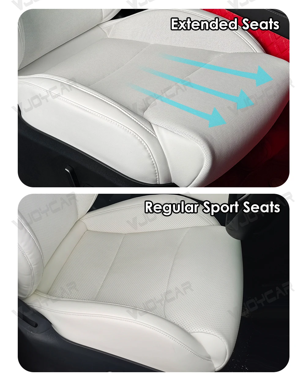 Colores disponibles asientos Vjoycar