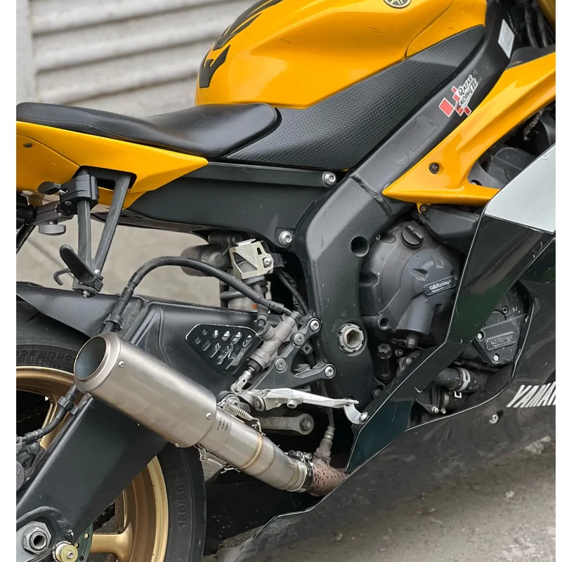 Escape Yamaha YZF-R6 (2006-2023) con tubo intermedio modificado 60 mm - imagen 2