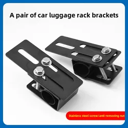 Kit barra transversal portaequipajes con hebillas y clips de fijación – soporte coche