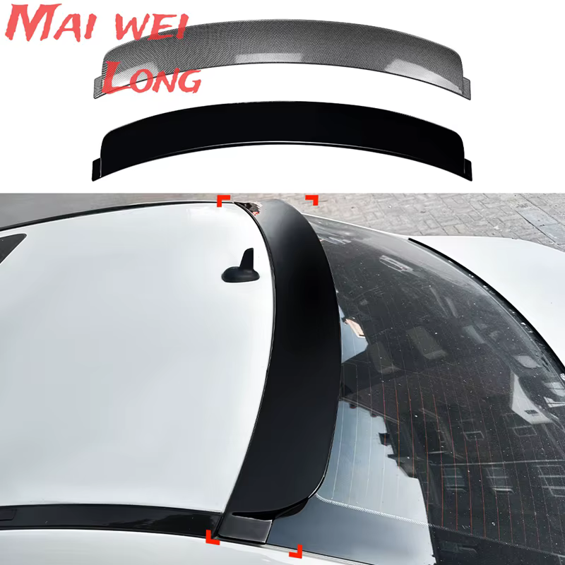 Alerón de techo negro efecto carbono para Mercedes Clase C W204 - imagen 2