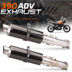 Silenciador modificado KTM 390 Adventure 2020-21 con tubo medio