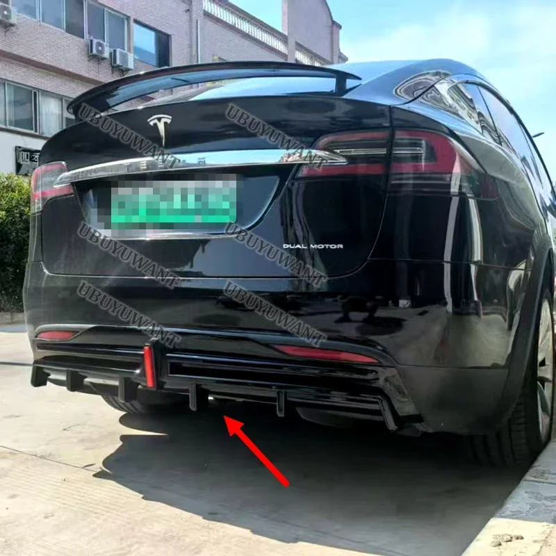 Difusor trasero con alerón para Tesla Model X 2017-2020 - imagen 2