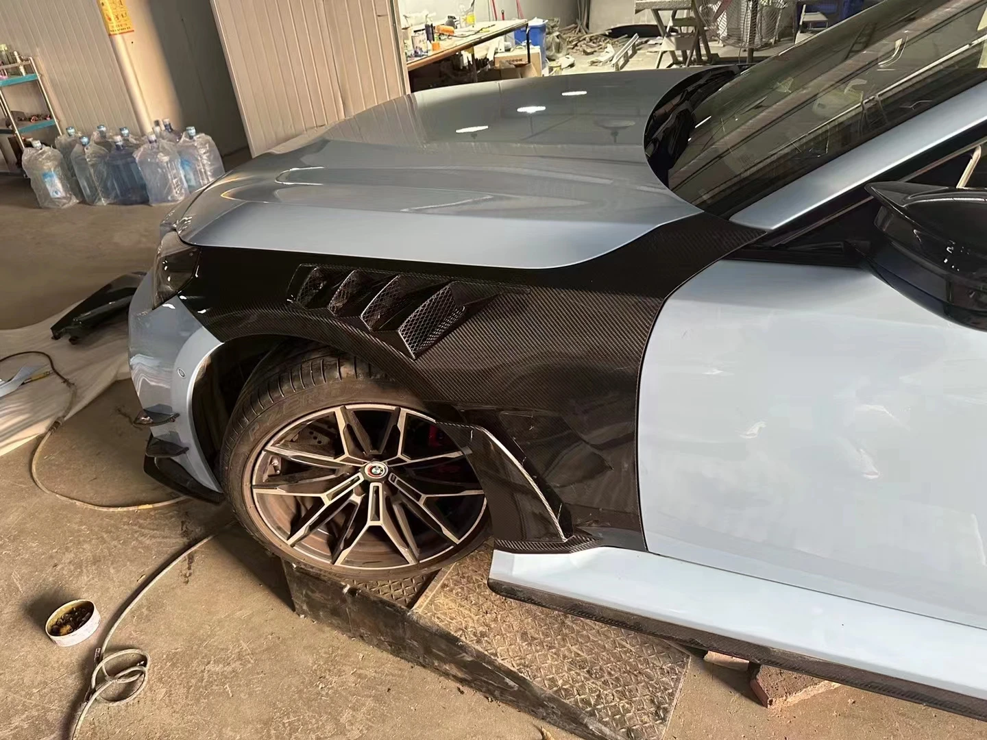 Para BMW M2 G87 Kit de carrocería guardabarros de fibra de carbono carbono seco - imagen 5