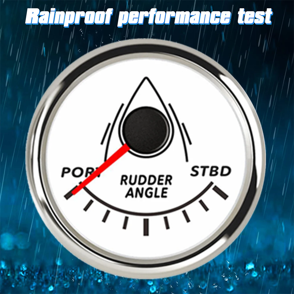 Indicador posición timón marino 52mm retroiluminación roja sensor - imagen 2