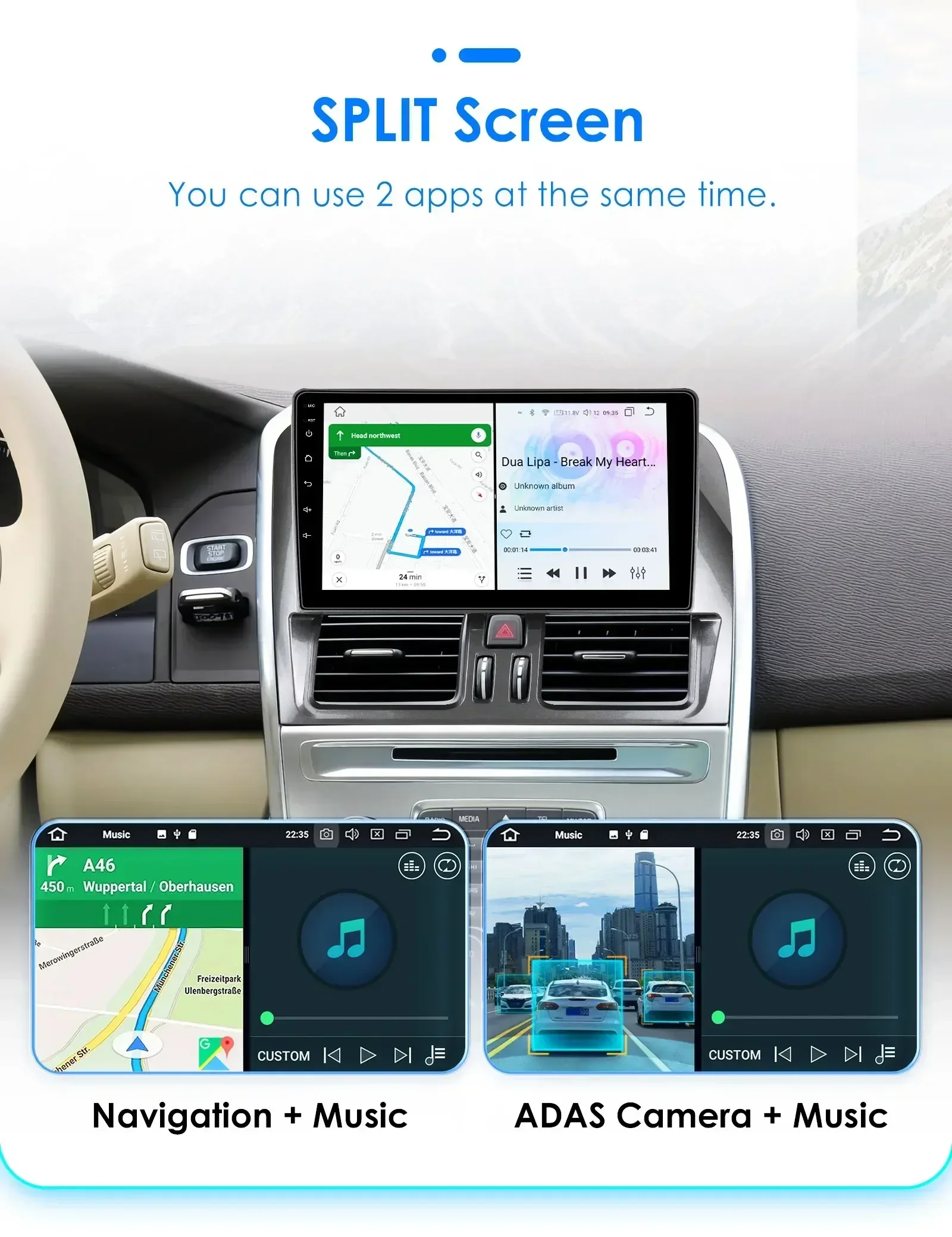 Radio Android Hizpo para Volvo XC60 2008-2013 con GPS y CarPlay - imagen 5