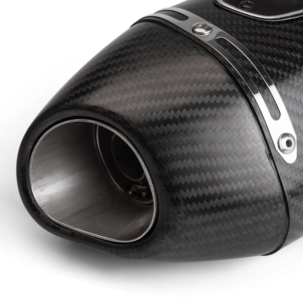 Silenciador de escape R77 universal 51 mm con DB Killer para moto - imagen 3