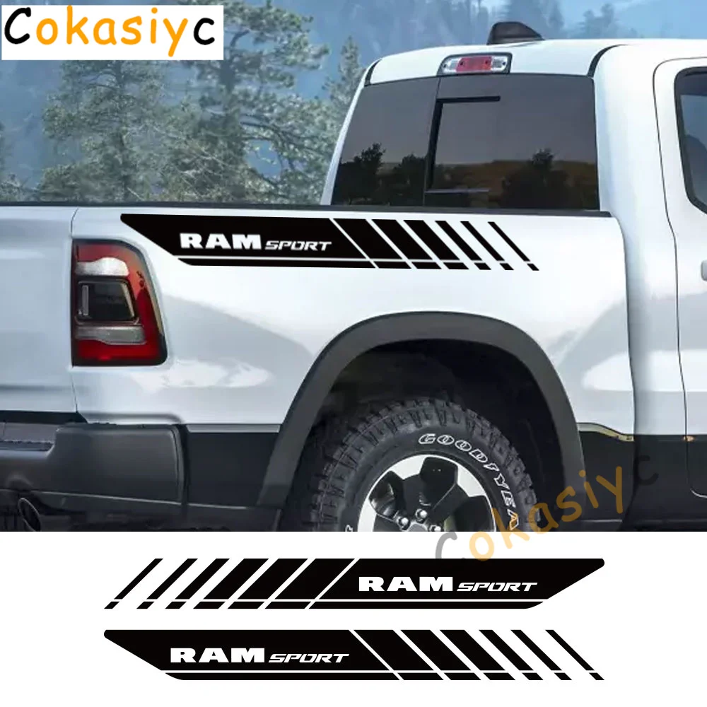 Pegatinas vinilo tuning Dodge RAM Sport – calcomanías laterales