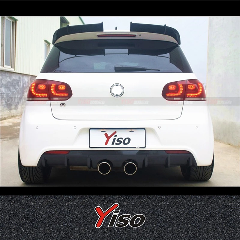 Adecuado para GOLF 6 GTI R20 R atajo modificado GOLF 6 GTI R20 R fibra de carbono GOLF 6 Reife labio trasero - imagen 3