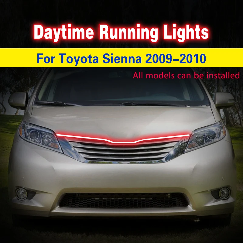 Luz de circulación diurna LED DRL Toyota Sienna 2009 2010