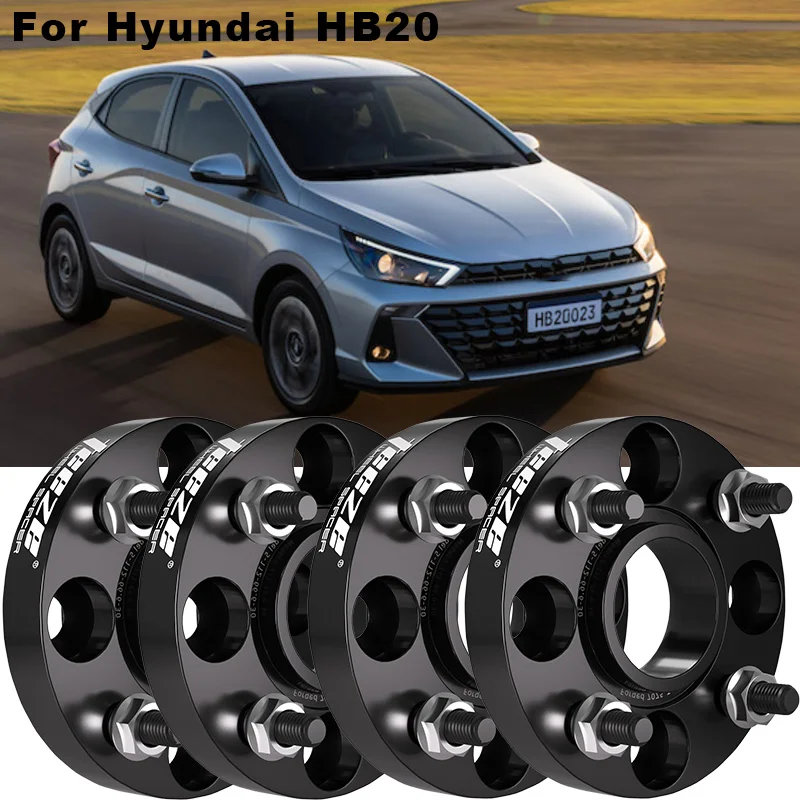 2/4 Uds 4x100 54,1 para Hyundai HB20 placa de brida espaciadores de rueda adaptador ensanchado de cubo de aleación de aluminio