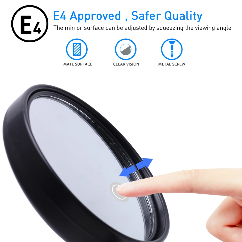 Espejos retrovisores universales redondos para moto y scooter - imagen 4