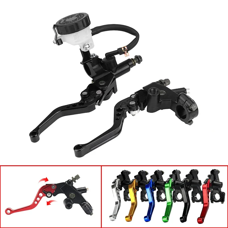 Palancas ajustables de freno y embrague CNC para moto 7/8 pulgadas