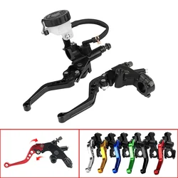 Palancas ajustables de freno y embrague CNC para moto 7/8 pulgadas