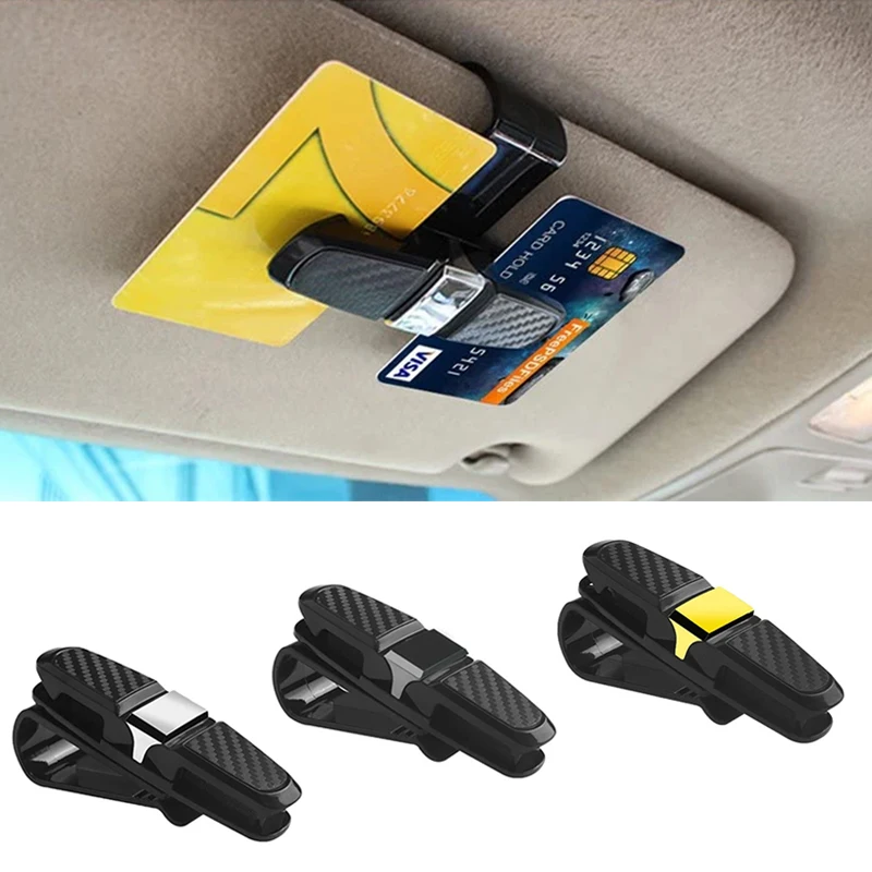 Soporte para gafas de sol de coche con clip para tarjeta