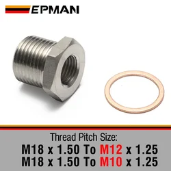 EPMAN Adaptador reductor sensor O2 M18x1,5 a M12x1,25/M10x1,25