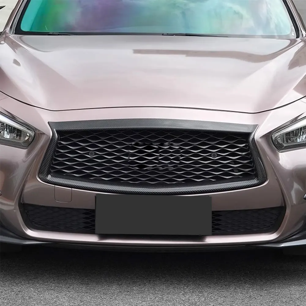 Rejilla frontal parrilla Infiniti Q50 Q50S 2014-2021 negro brillante - imagen 2