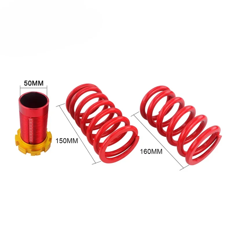 Muelles de suspensión ajustables rojos Honda Civic EG/EJ/EK 88-00 - imagen 5