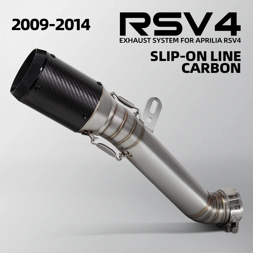 Escape slip-on Aprilia RSV4 2009-2014 con silenciador de carbono
