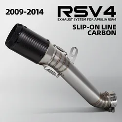 Escape slip-on Aprilia RSV4 2009-2014 con silenciador de carbono