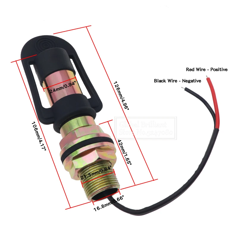Baliza giratoria de advertencia con poste DIN flexible para tractor - imagen 5