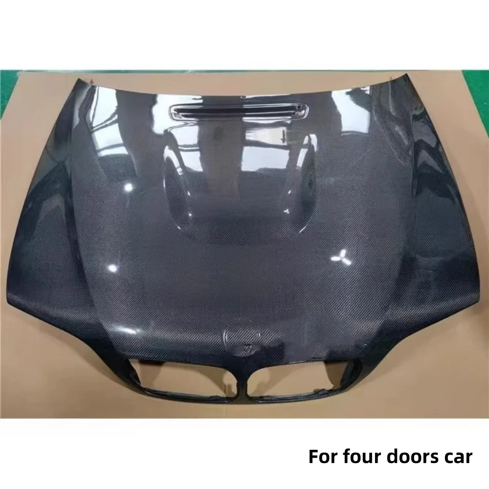 Conjunto de cubierta de motor de fibra de carbono para BMW Serie 3 E46 modificado M3 dos puertas cuatro puertas capó capó de motor accesorios de coche
