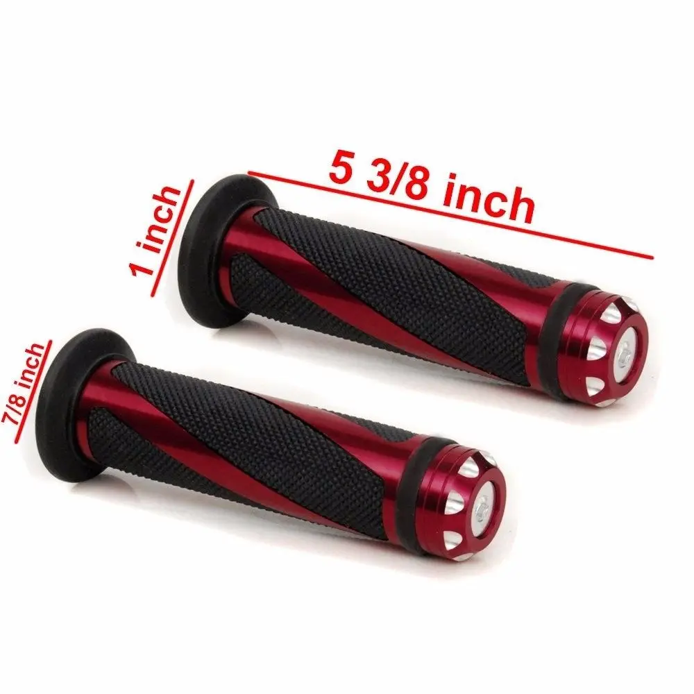 Empuñaduras manillar moto CNC 22mm universales Kawasaki Honda Yamaha - imagen 2