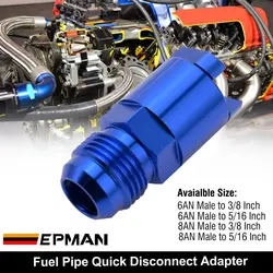 Racor aluminio EPMAN Macho Flare a conexión rápida 6AN/8AN