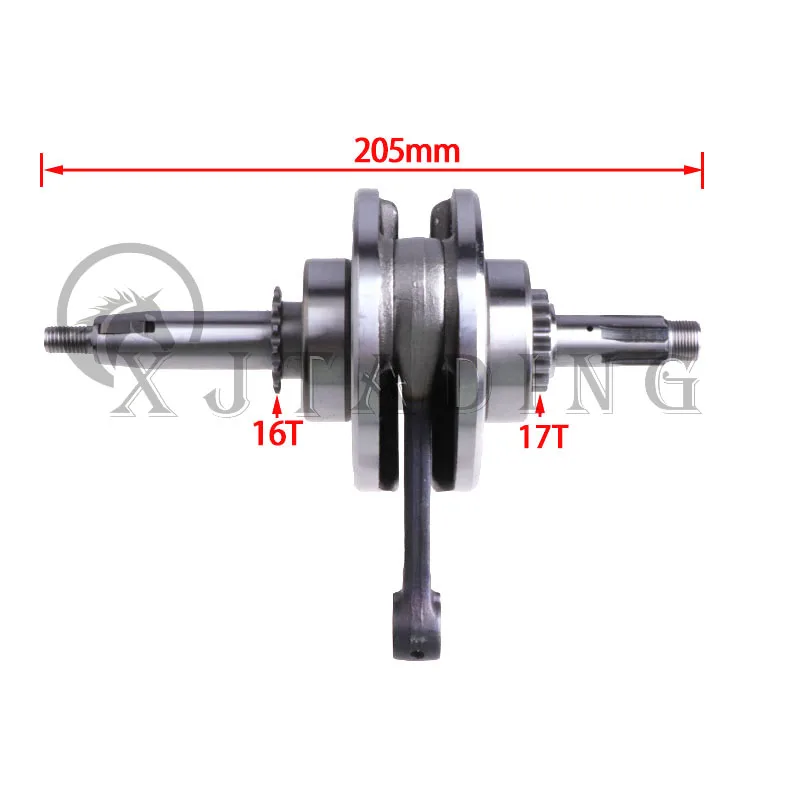 Detalle del cigüeñal para motores Lifan de 125 cc
