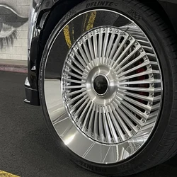 Llantas de aleación forjada pulidas plato profundo para tuning