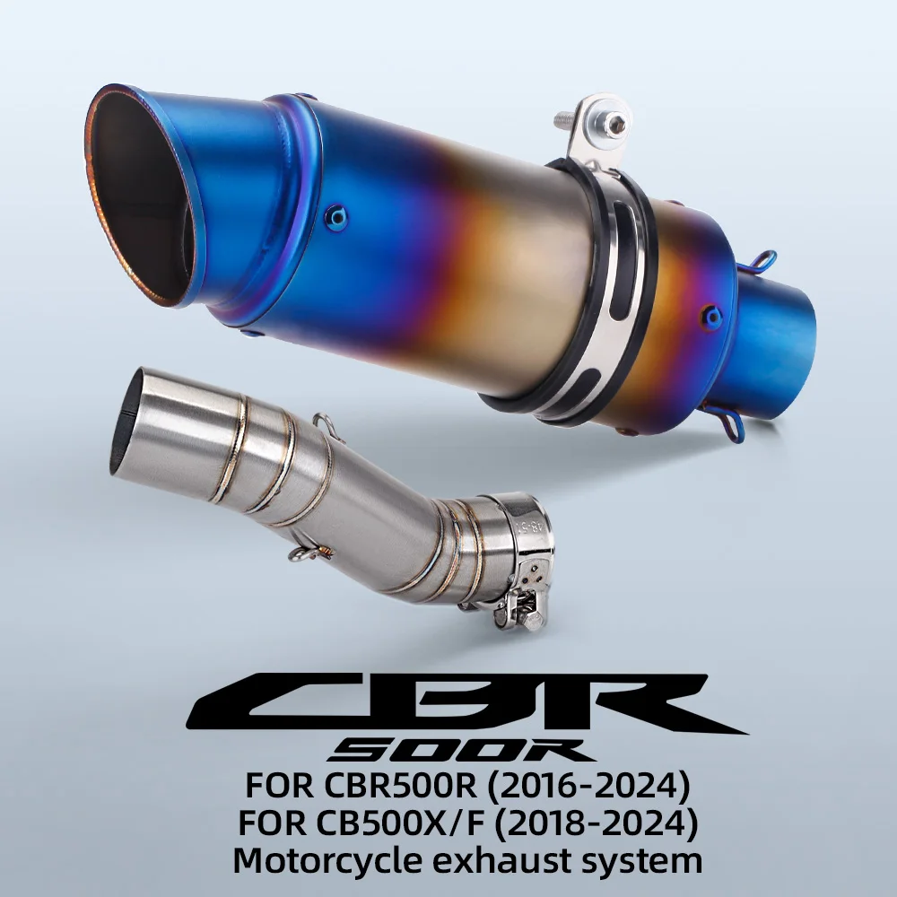 Escape de motocicleta para Honda CBR500R CB500X CB500F 2016-2024