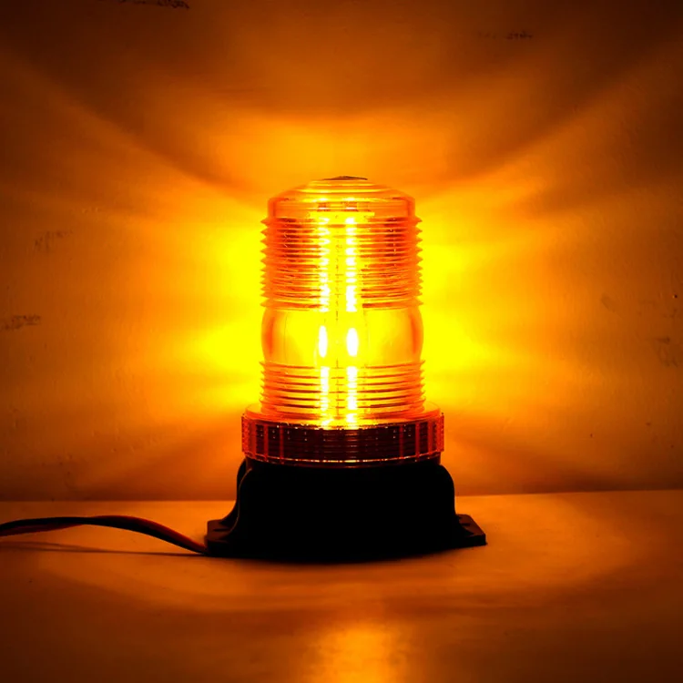 Luz LED destellante amarilla 9-90 V para carretillas y vehículos de obra - imagen 2