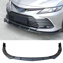 Splitter delantero Toyota Camry 2021-2023 con acabado efecto carbono negro