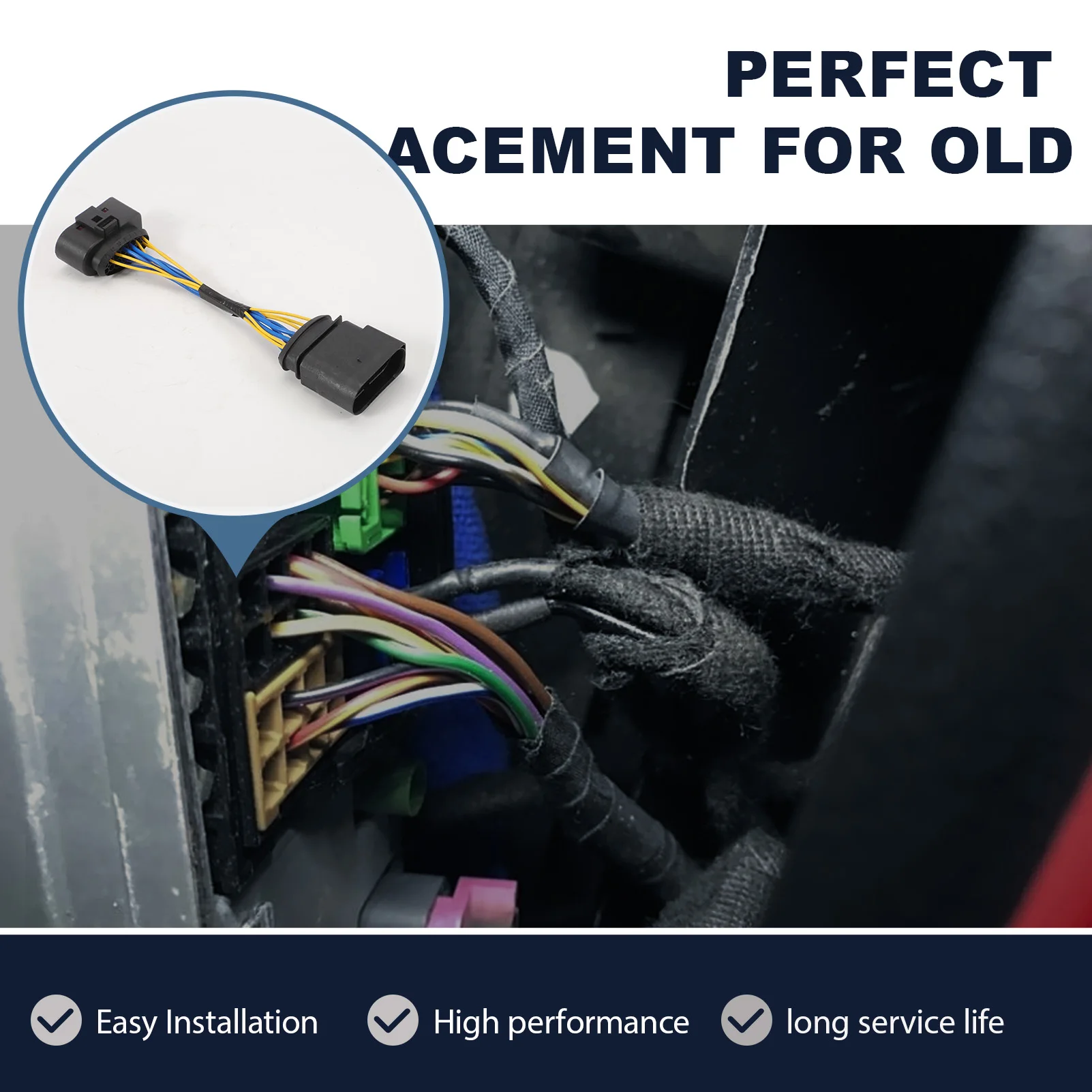 Conector faro xenón 10-14 pines Audi A1-A8 y Volkswagen Golf VI - imagen 2