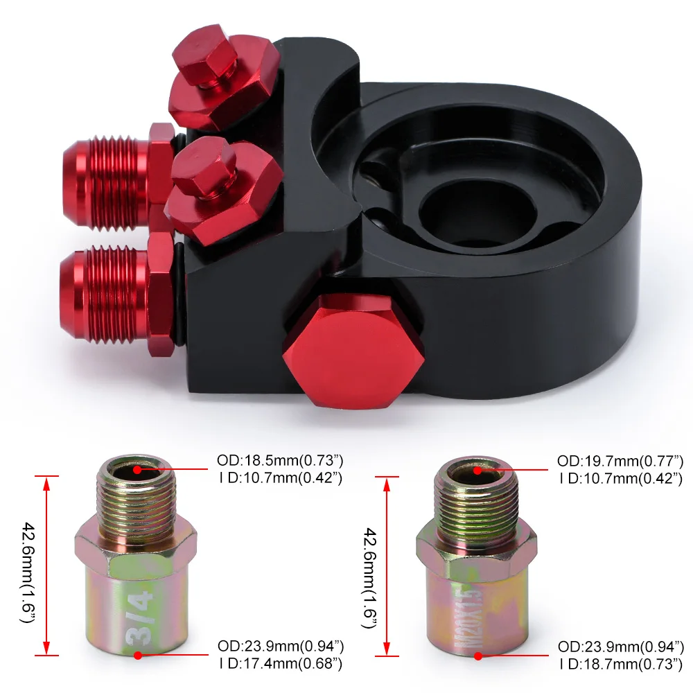 PQY6746 Adaptador sándwich de filtro de aceite con termostato - imagen 3