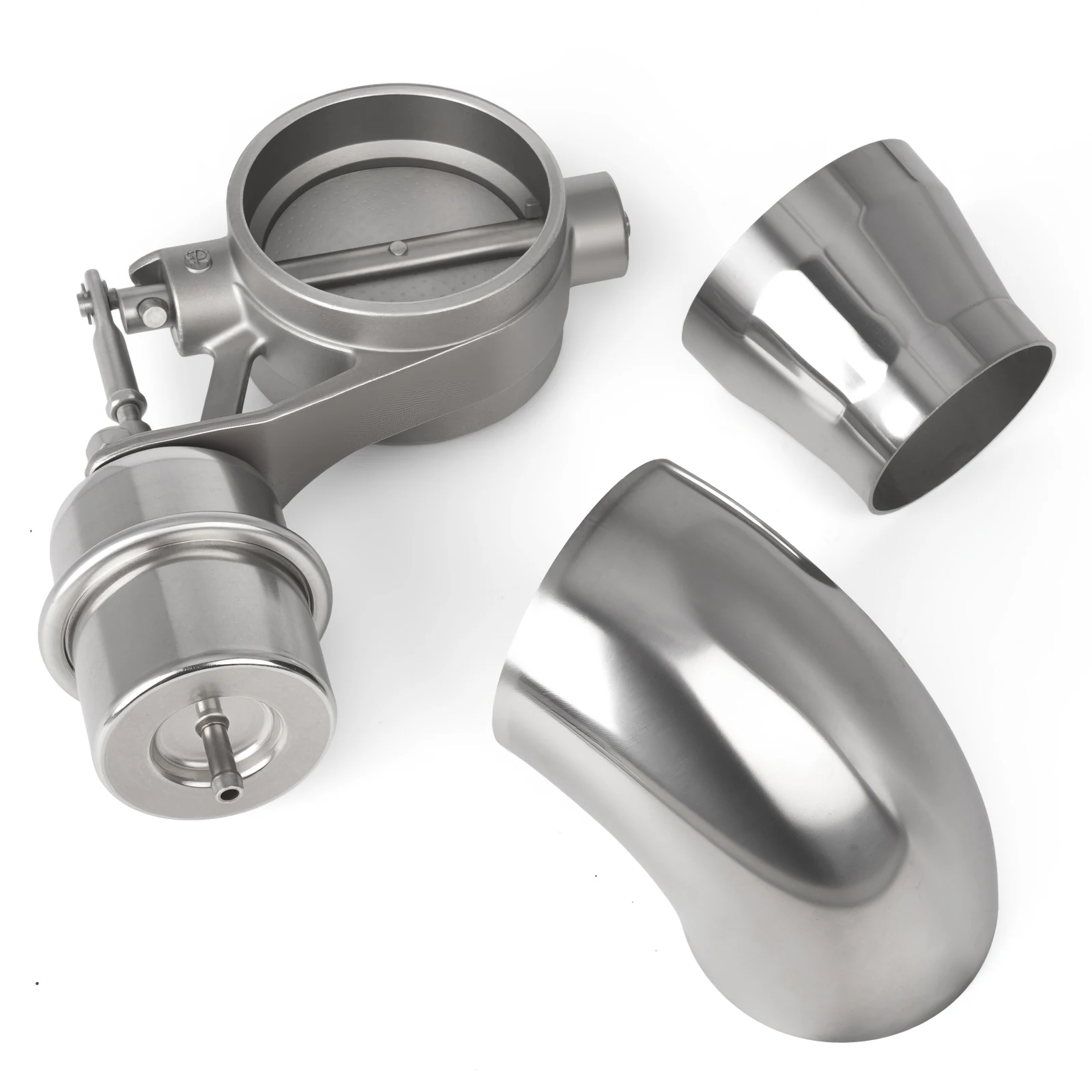 Recorte de escape activado por vacío universal de 51/63/76 mm/estilo de cierre de descarga con codo y reductor - imagen 2