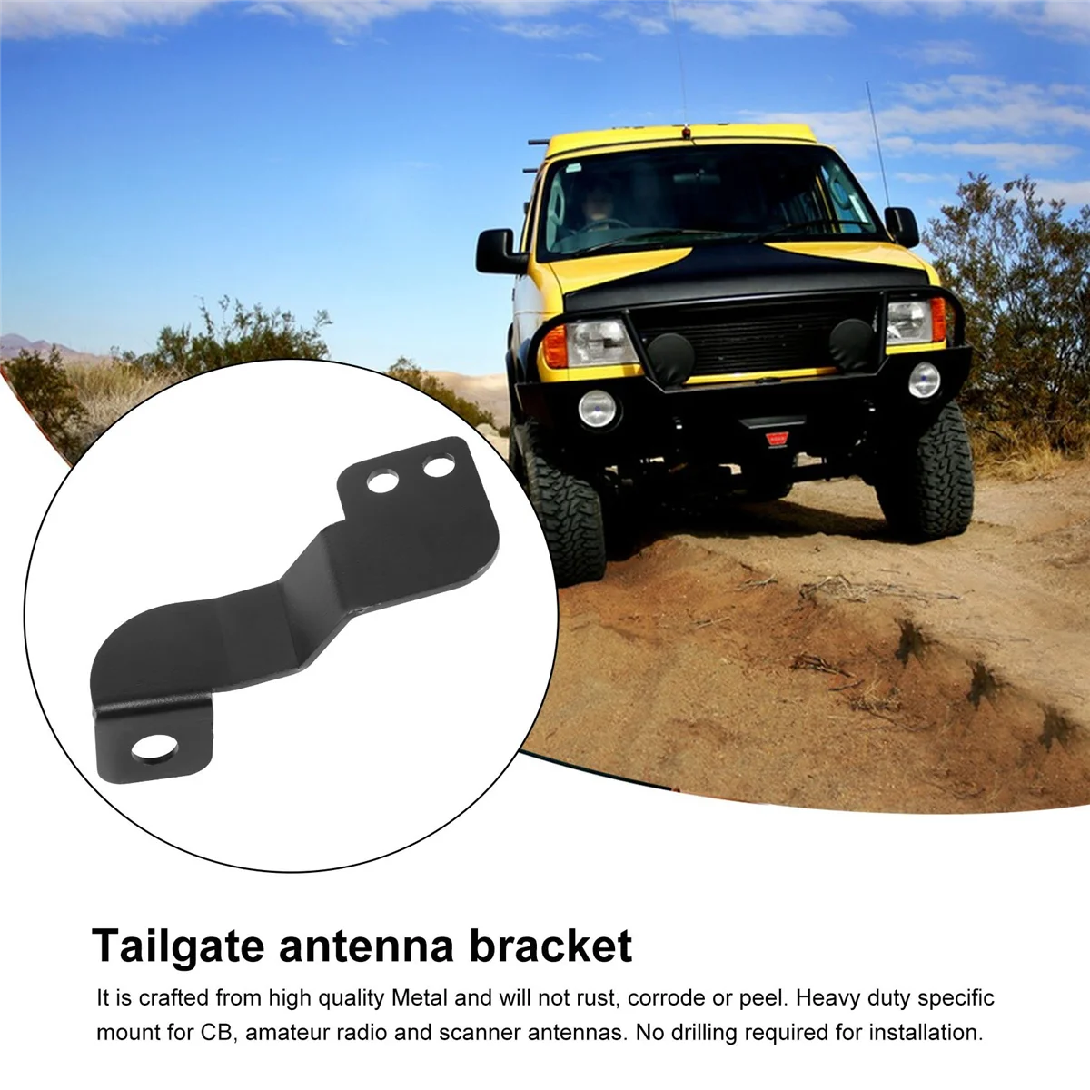 Soporte de antena Jasmine – Suzuki Jimny portón trasero 2019-2021 - imagen 2