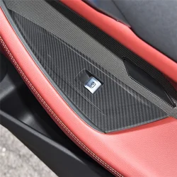 Para BMW Serie 4 G22 G23 2020-2023 ventana de coche botón de elevación de vidrio cubierta de marco de interruptor pegatinas embellecedoras Accesorios