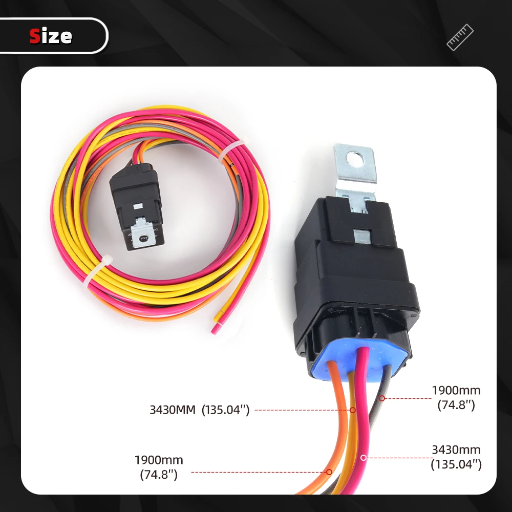 RASTP WH004 Kit cableado ventilador eléctrico con relé y termostato - imagen 4