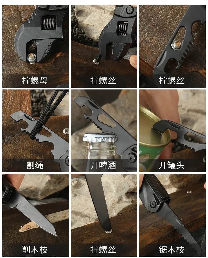 Llave móvil multifuncional EDC plegable – Alicates herramienta - imagen 5