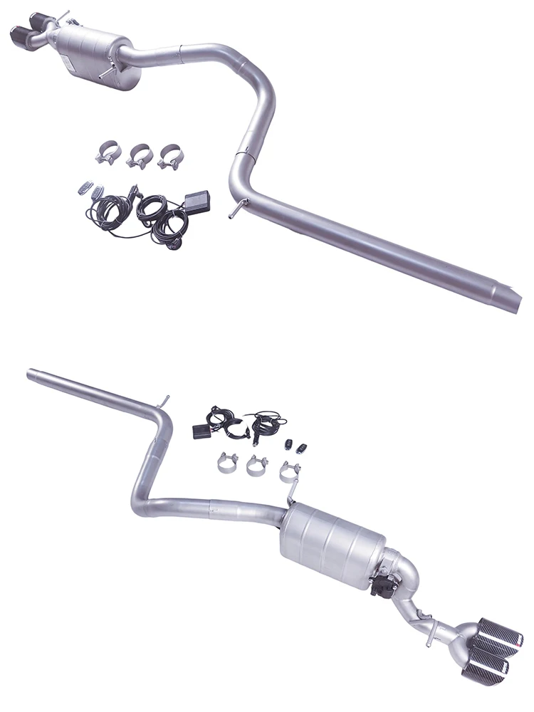 【Producto personalizado】 Aplicable a 15 modelos de tubos silenciadores de escape de válvula de acero inoxidable Catback Volkswagen POLO gti 1.4T - imagen 3