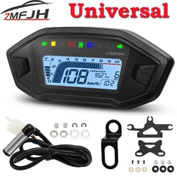Velocímetro LED digital universal para moto con tacómetro 10.000 rpm
