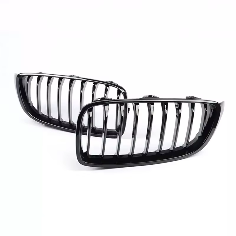 Riñones delanteros negros brillantes BMW Serie 4 F32/F33/F36 y M4 - imagen 3