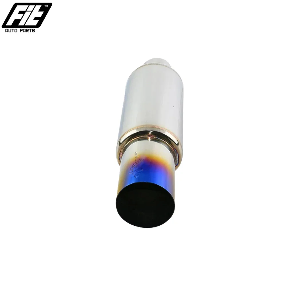 Tubo de escape recto deportivo azul quemado universal - imagen 3
