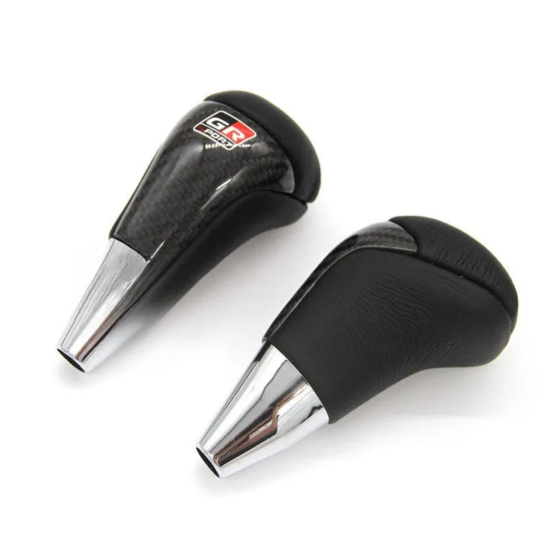 GR Sports Car Styling Gear Shift Knob Carbon para Toyota Land Cruiser LC200, accesorios interiores, palanca de cambios, Bola de mano - imagen 2