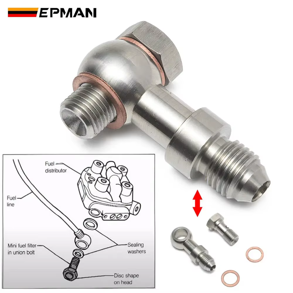 Tornillo banjo EPMAN de acero inoxidable para freno AN4/AN6 - imagen 4